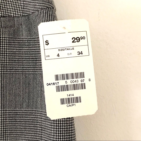 H&M GREY PENCIL SKIRT SIZE 4 - Picture 6 of 7